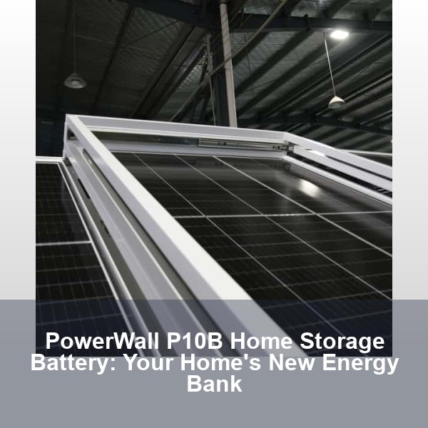 PowerWall P10B Home Storage Battery: Your Home's New Energy Bank